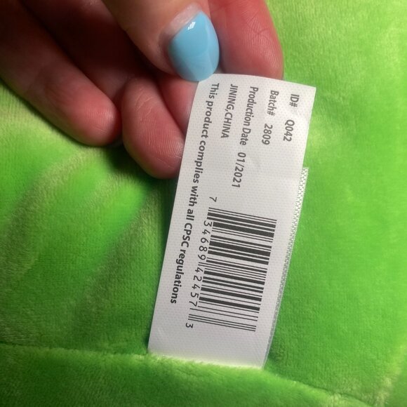 Squishmallows Wendy Frog 12in Green Rare Red Eyes S12-#6-2 Sqdate 3.17.17 NWT - Picture 11 of 12